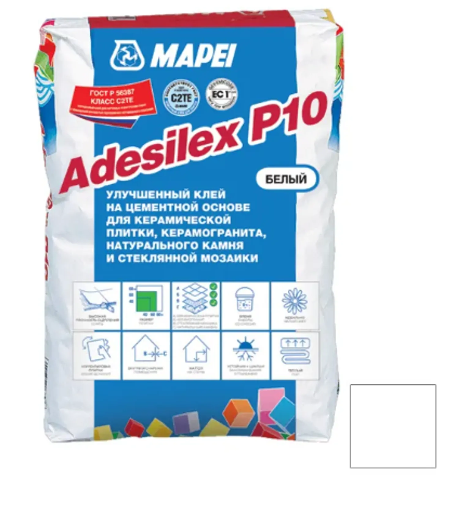 Tip-top - МАПЕЙ Клей ADESILEX P10 Белый 25кг цем.основа 277225