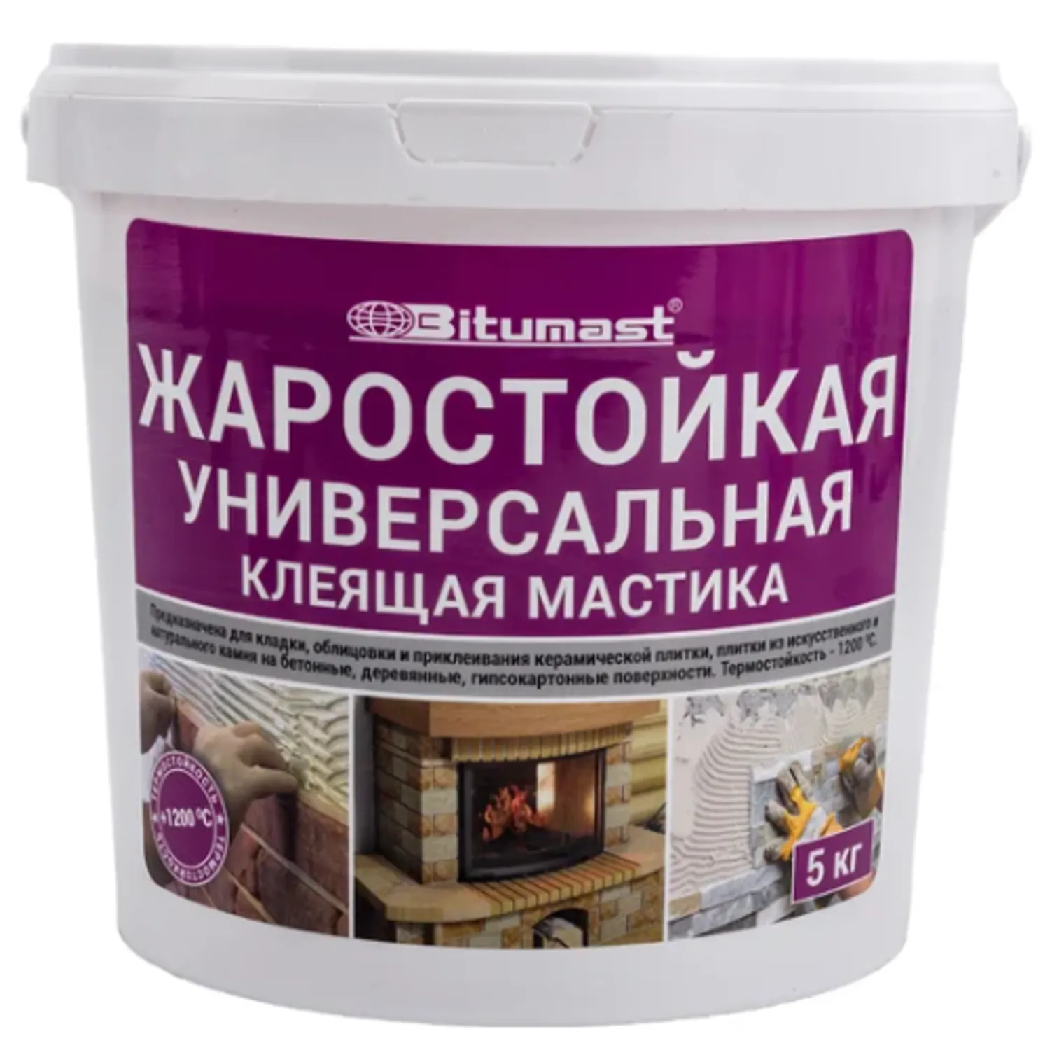 Tip-top - Мастика клеющая Жаростойкая 5кг