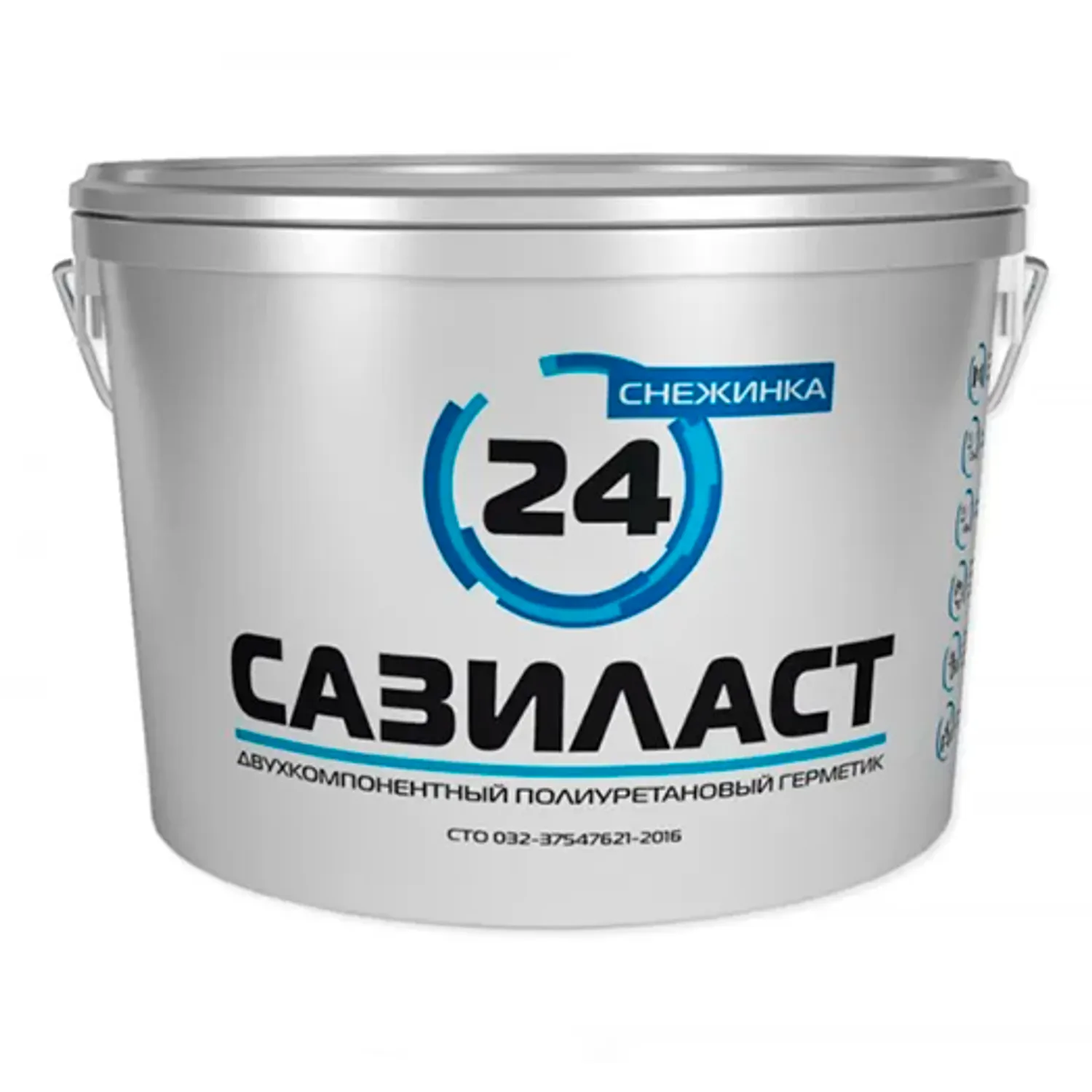 Tip-top - Герметик САЗИЛАСТ двухком ПОЛИУРЕТАНОВЫЙ бел 16,5л (ведро)