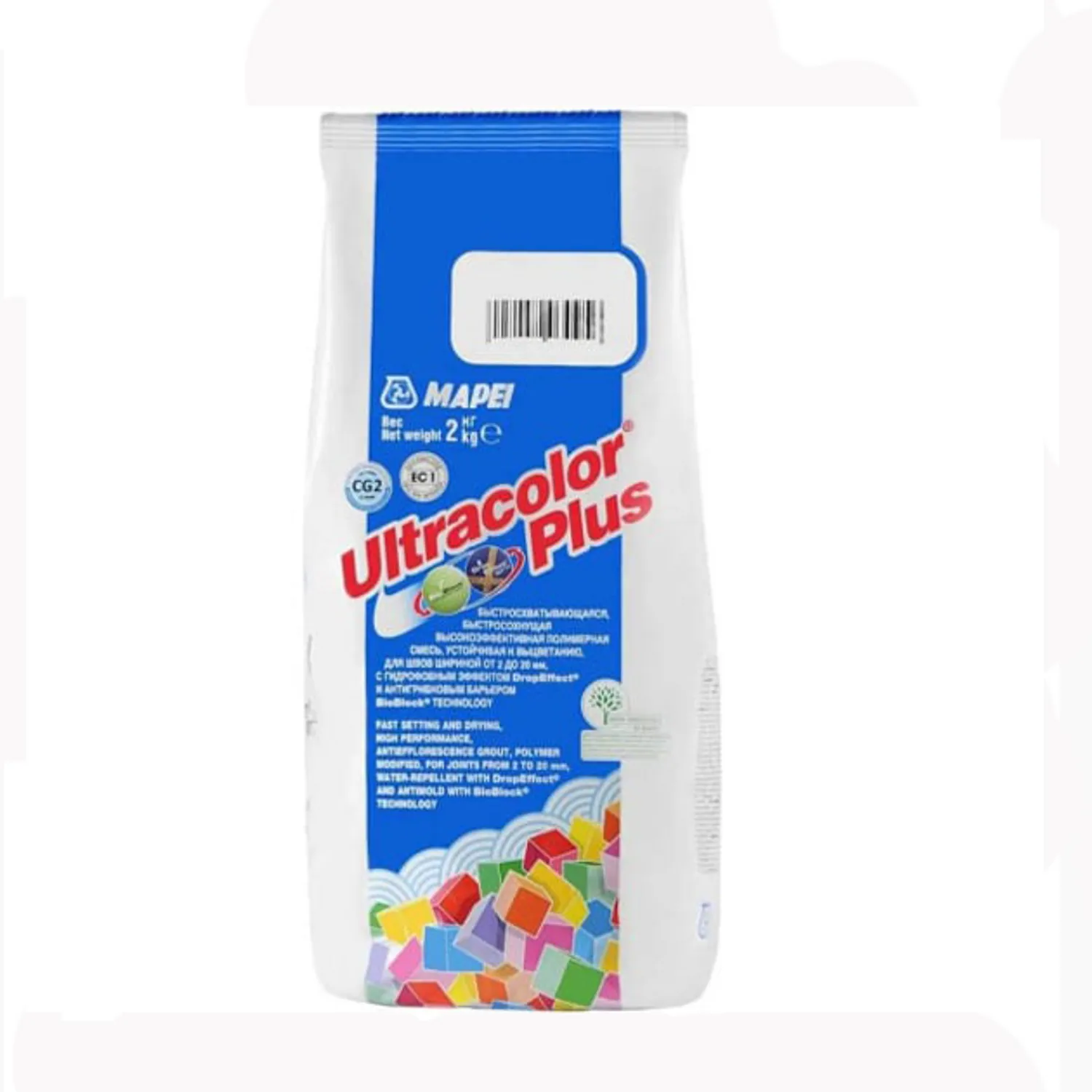 Tip-top - МАПЕЙ Затирка ULTRACOLOR PLUS №127 АРКТИЧЕСКИЙ СЕРЫЙ 2кг 60012702А
