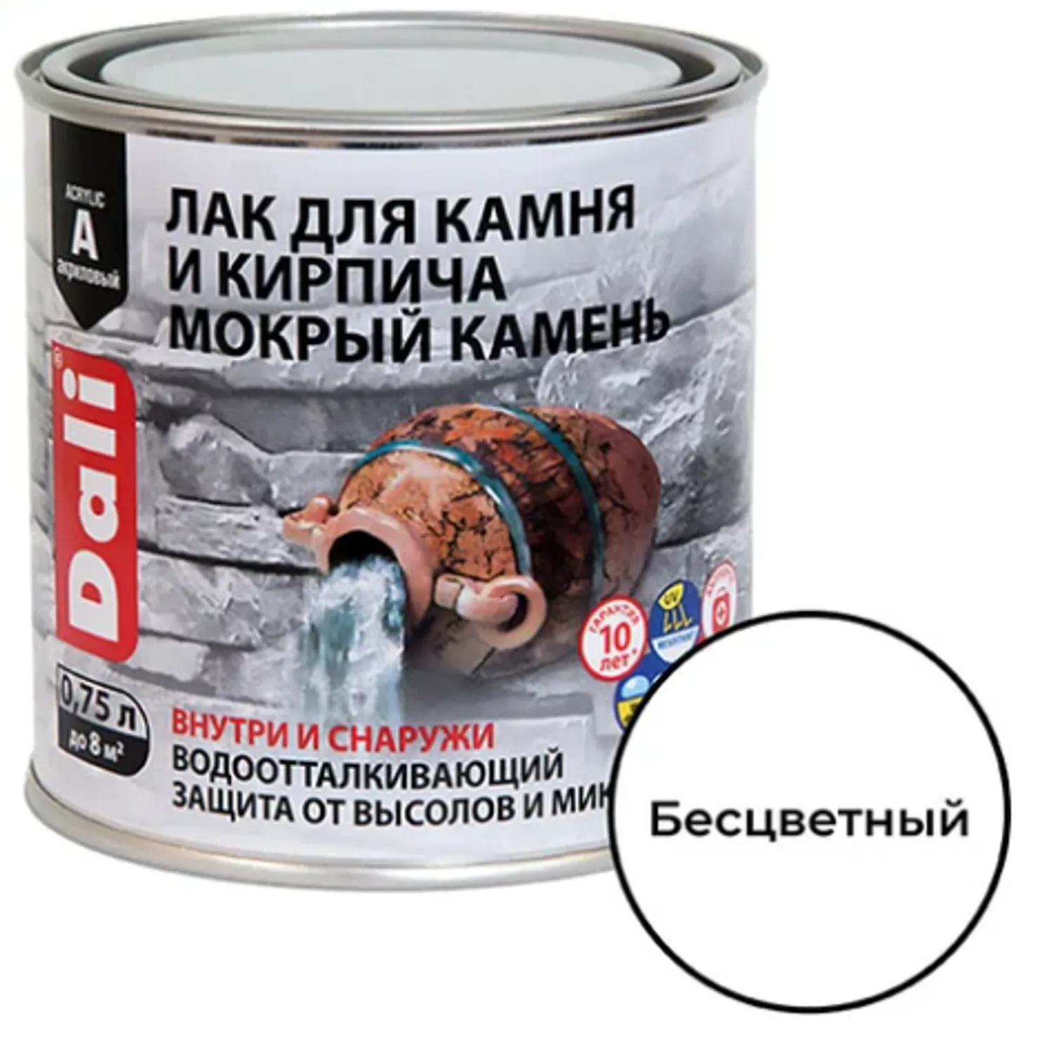 Tip-top - Дали Лак для камня и кирпича "Мокрый камень" акр органораств 0,75л пол