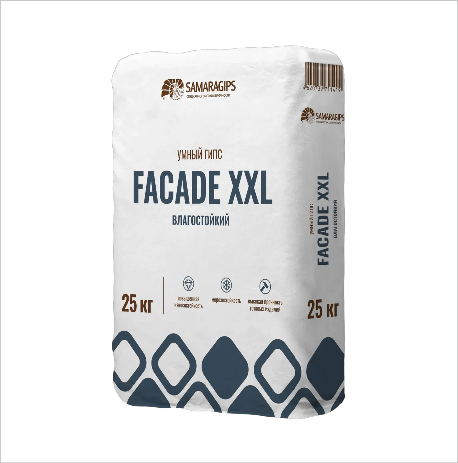 Tip-top - УМНЫЙ ГИПС ВЛАГОСТОЙКИЙ FACADE XXL 25кг поддон 56шт