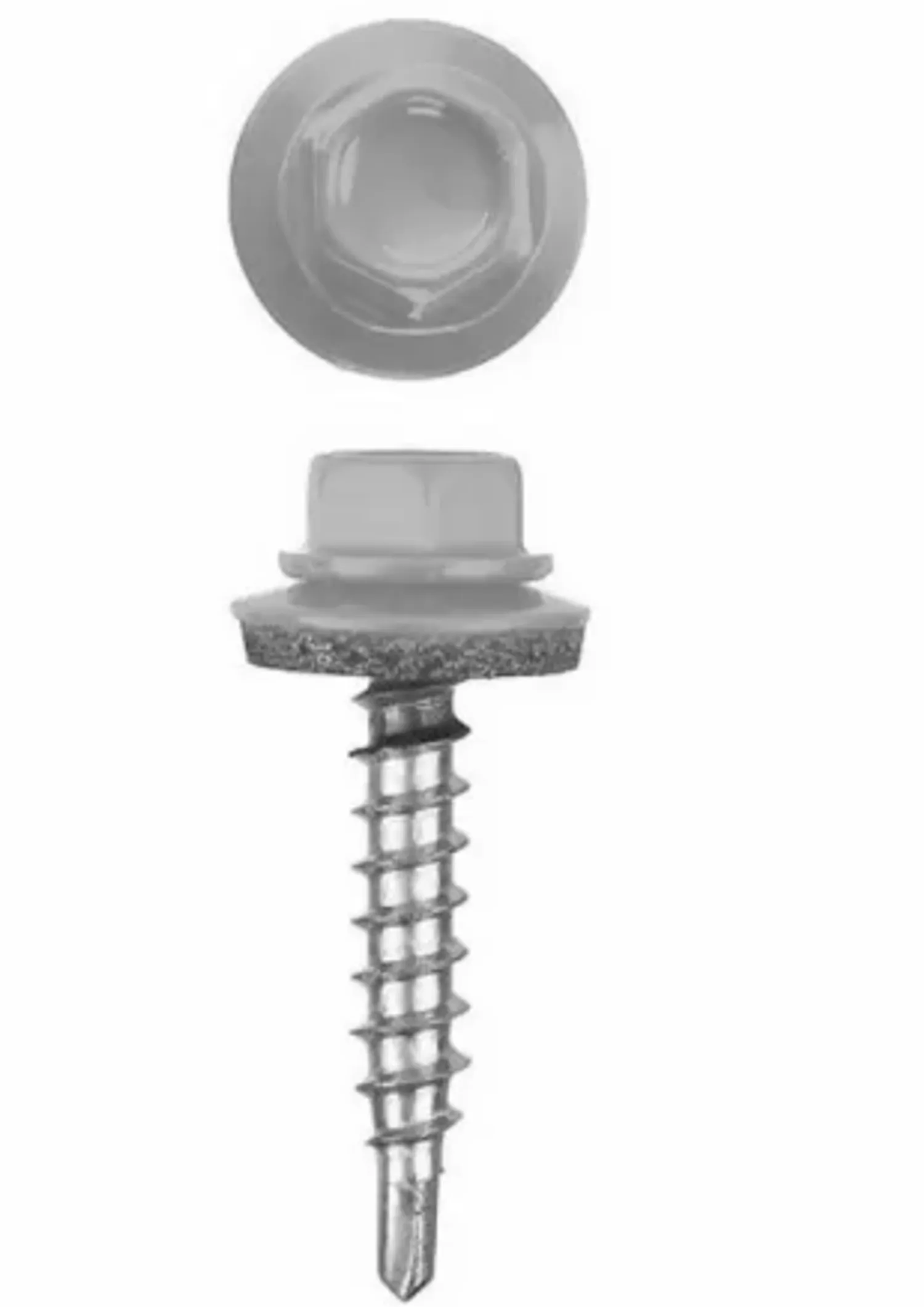 Tip-top - 2341 Саморез кровельный 4,8*35 RAL 7004