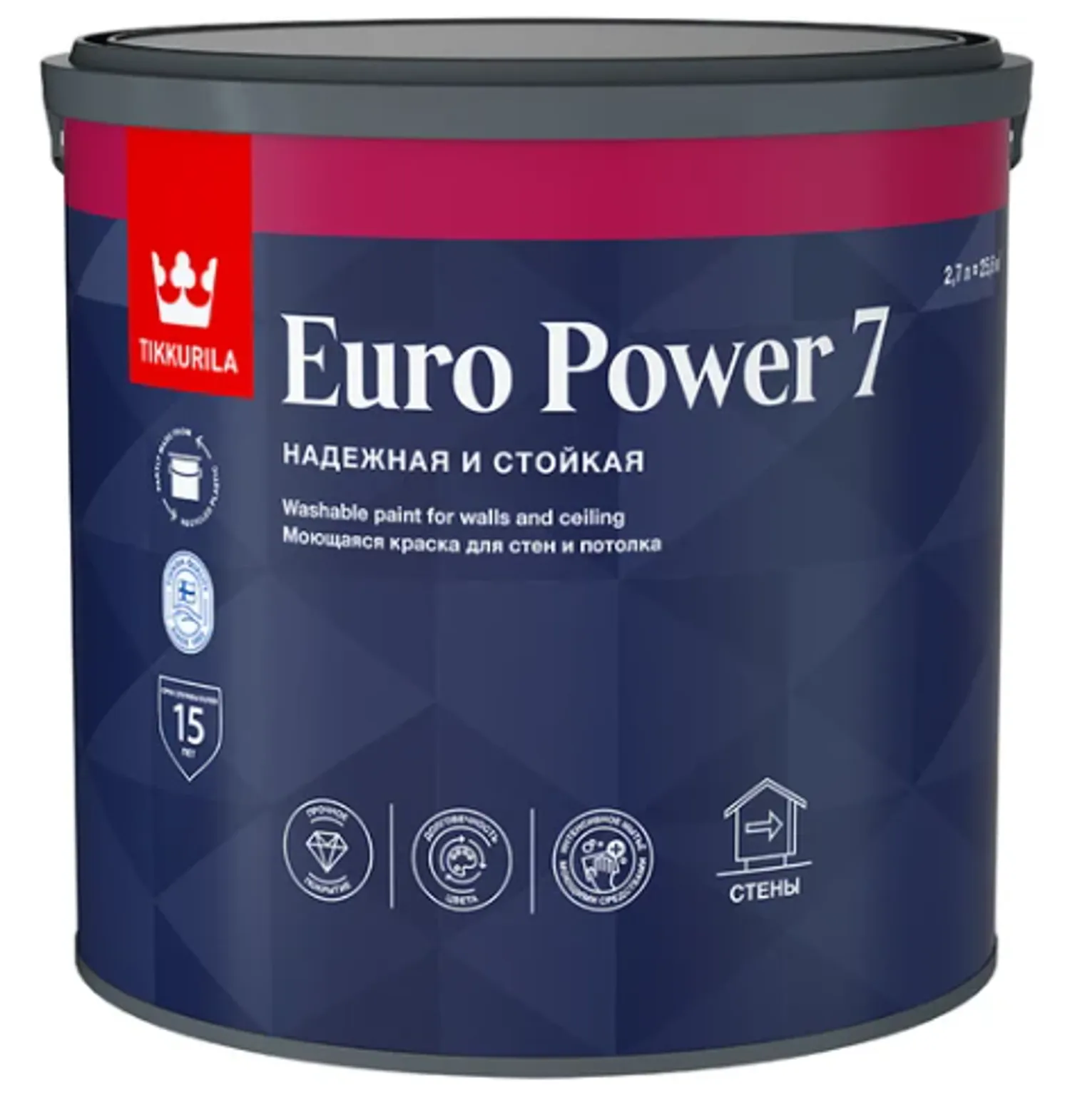 Tip-top - Тиккурила EURO POWER 7 A мат 2.7 л краска интерьер 00-00065514