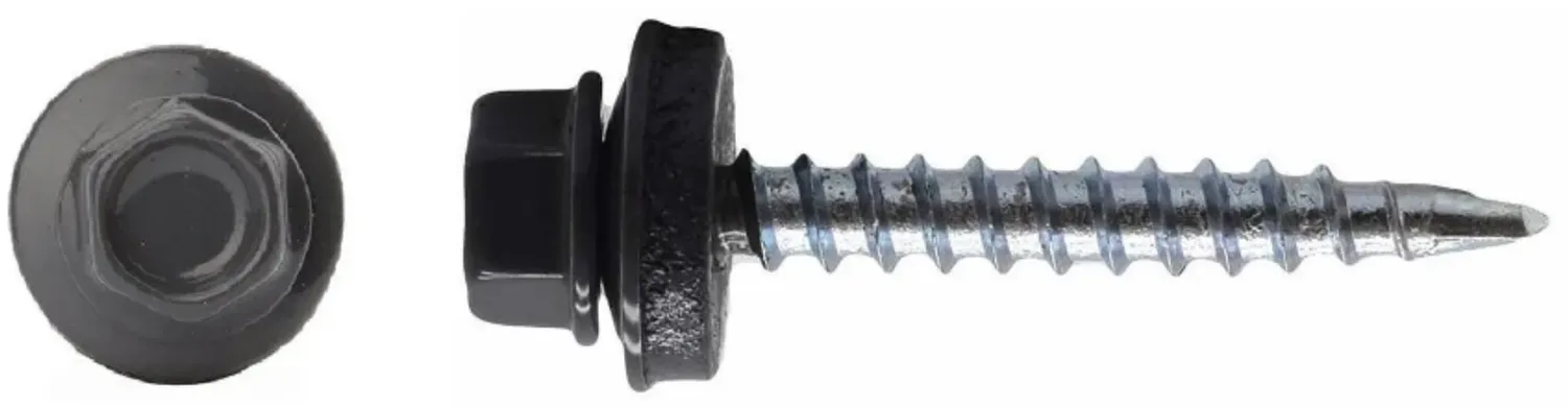 Tip-top - 7024 RAL 4,8*35 Кровельный Саморез (100-250шт) Серый-ГРАФИТ