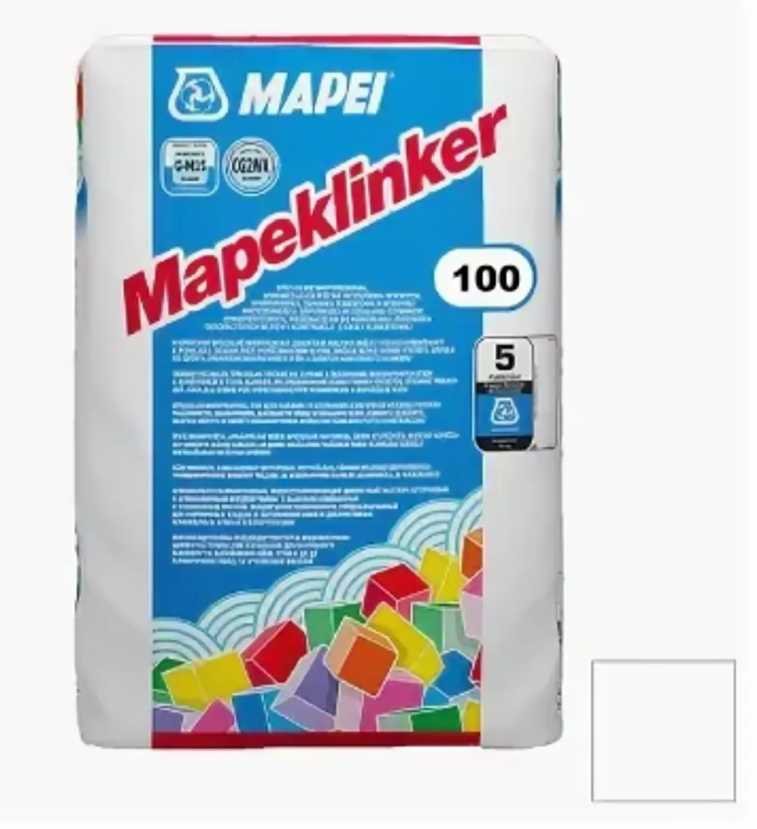 Tip-top - МАПЕЙ MAPECLINKER 100 БЕЛЫЙ 25кг Специальный модифиц, цветной раствор 