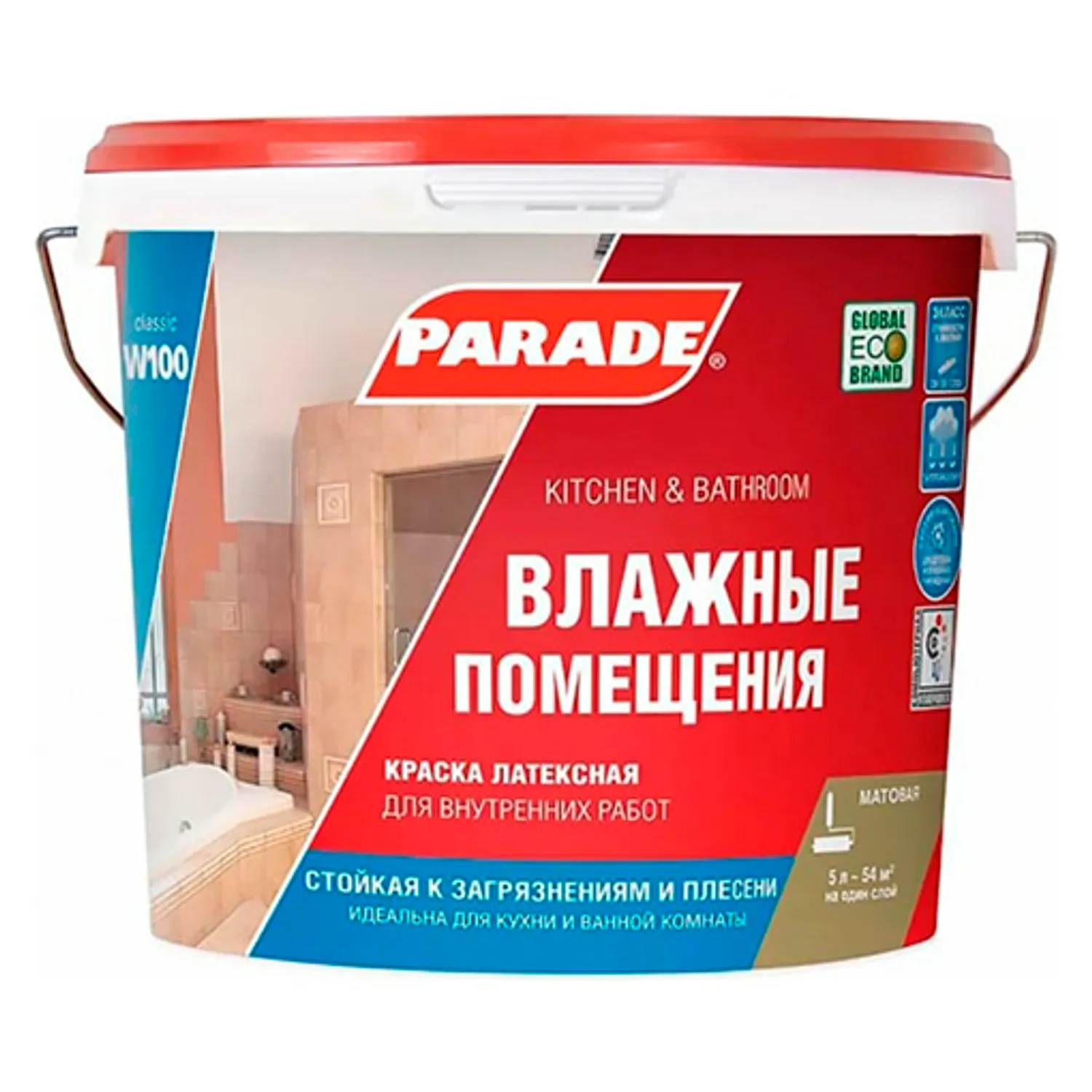 Tip-top - Краска ПАРАД W100 д/стен и потолков 5л