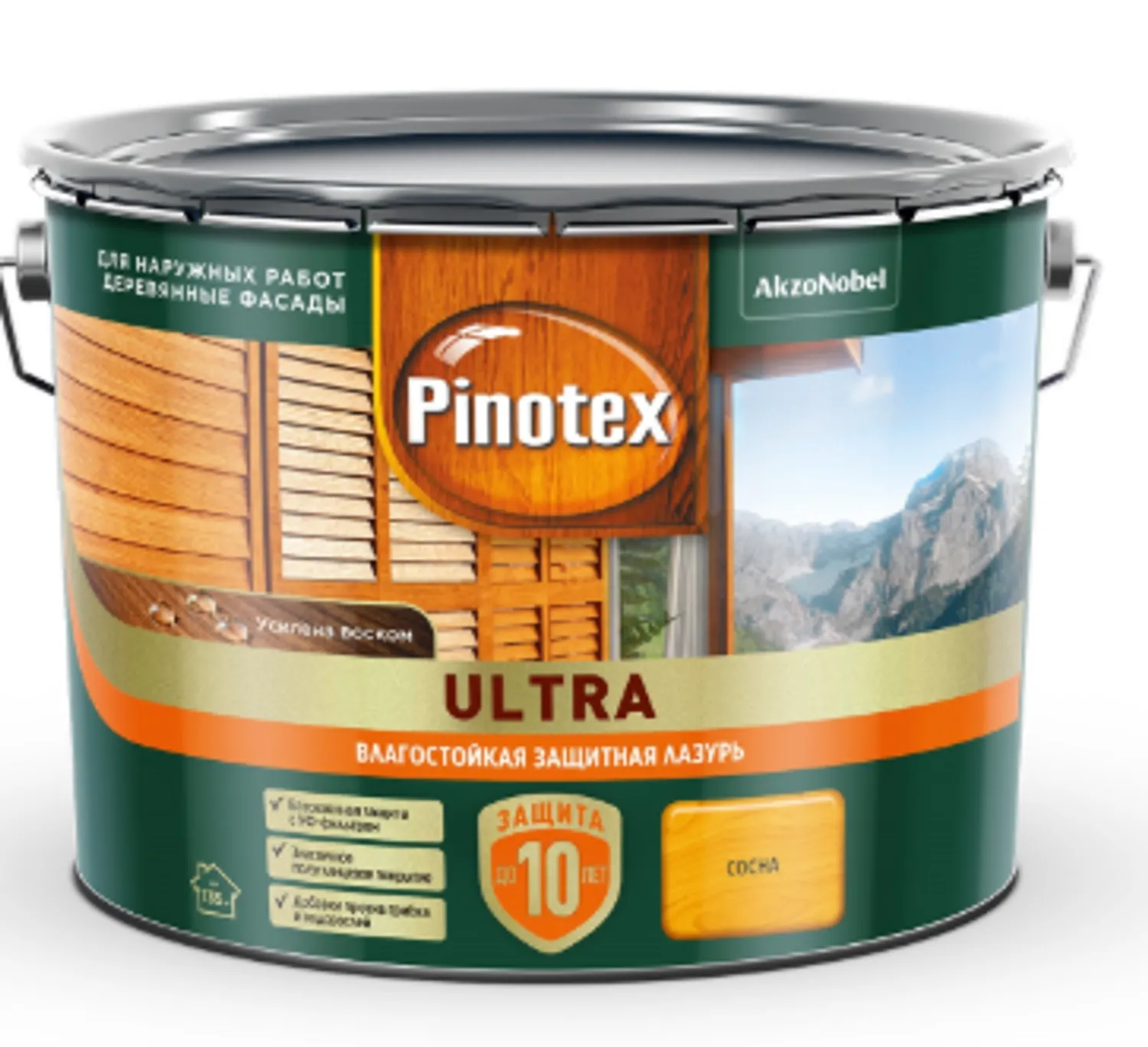 Tip-top - Omnitex Pinotex Ultra Сосна лазурь 9л 5803335/50035910