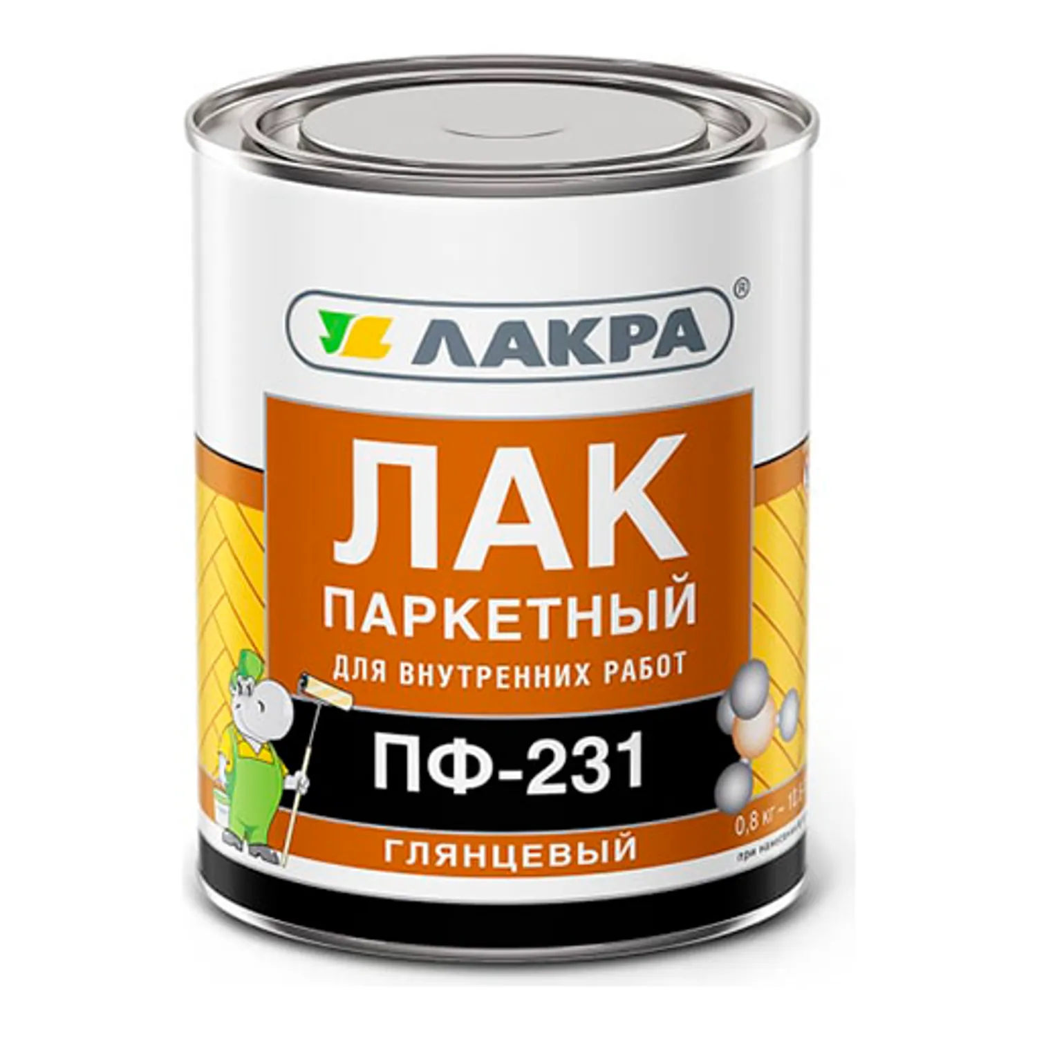 Tip-top - Лак Лакра паркетный ПФ-231 0,8кг ЛАКРА