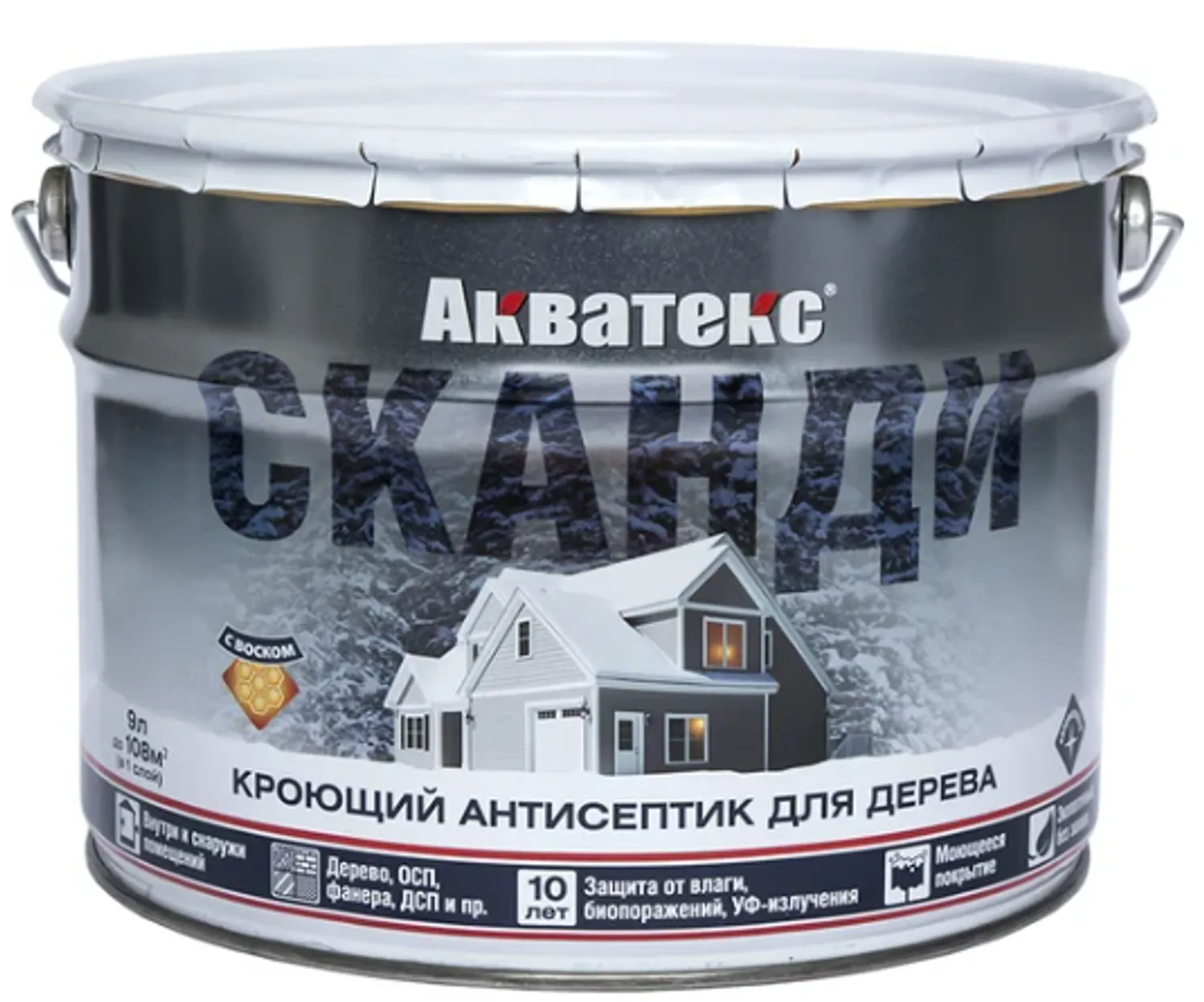 Tip-top - Акватекс-СКАНДИ Лакрица 9л д/защ. средство.