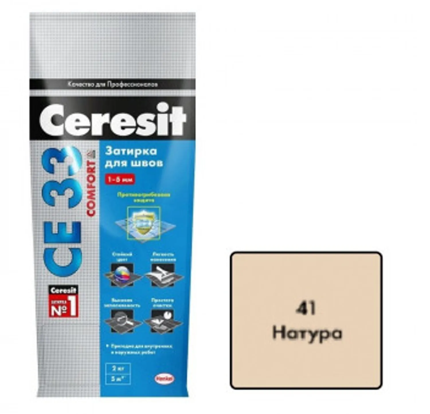 Tip-top - Церезит затирка СЕ33 натура .2кг