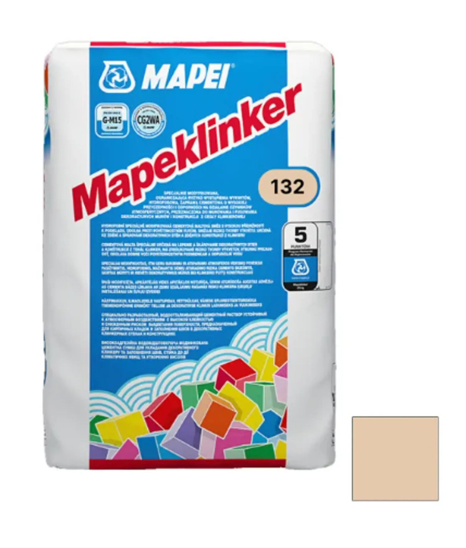 Tip-top - МАПЕЙ MAPECLINKER 132 БЕЖЕВЫЙ 25кг Специальный модифиц.цветной раствор