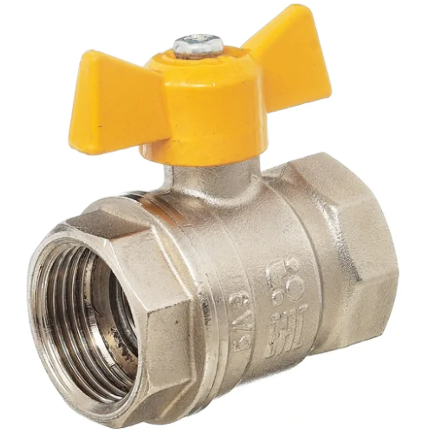 Tip-top - Кран газ 1/2 г/г бабочка БОЛОГОЙ