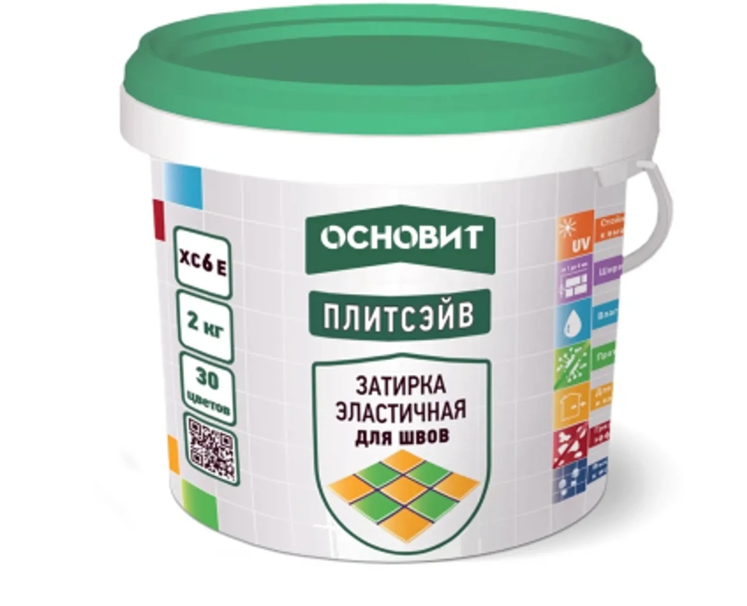 Tip-top - ОСНОВИТ ХС6 ПЛИТСЭЙВ затирка серебро 024(2кг)